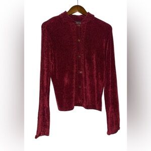 Vintage Bushwacker Y2K Button Up‎ Soft Knit Sweater Cardigan Long Sleeve Women L